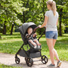 2 in 1 Baby Stroller with Bassinet Mode High Landscape with Reversible Seat and Canopy-Gray - Gallery View 1 of 11
