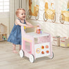 2-in-1 Baby Walker with Storage and Ice Creams for 1+ Years Old-Pink - Gallery View 1 of 9