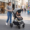 2-in-1 Convertible Baby Stroller with Car Seat Adapters-Gray - Gallery View 1 of 10