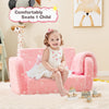 2-in-1 Folding Kids Couch with Blanket Glow in the Dark-Pink - Gallery View 1 of 11