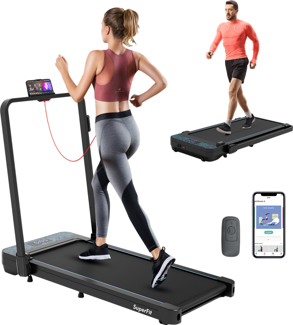 Costway in Folding Treadmill with 300lbs Capacity and Remote
