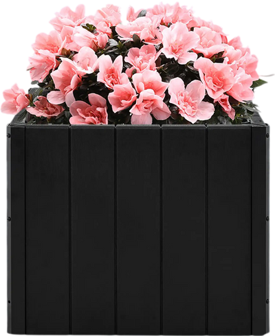Costway 2-in-1 Outdoor Patio Umbrella Base Planter Stand Flower Box Black 156982374 New