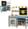 2-In-1 Outdoor Mud Kitchen with Faucet and Extra Chalkboard