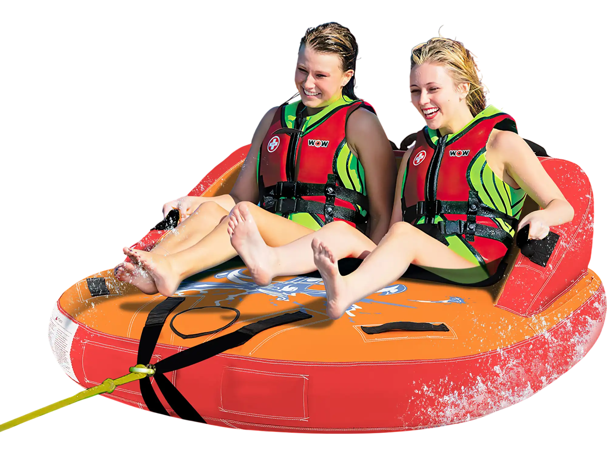 Costway 2-Person Inflatable Towable Water Tube for Boating 42537986 New