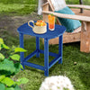 2-Pieces18 Inches Adirondack Outdoor Side Table for Patio and Garden-Navy - Gallery View 1 of 9
