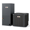 Ultra-low temperature heat pump system with inverter technology for efficient heating and cooling, operates down to.
