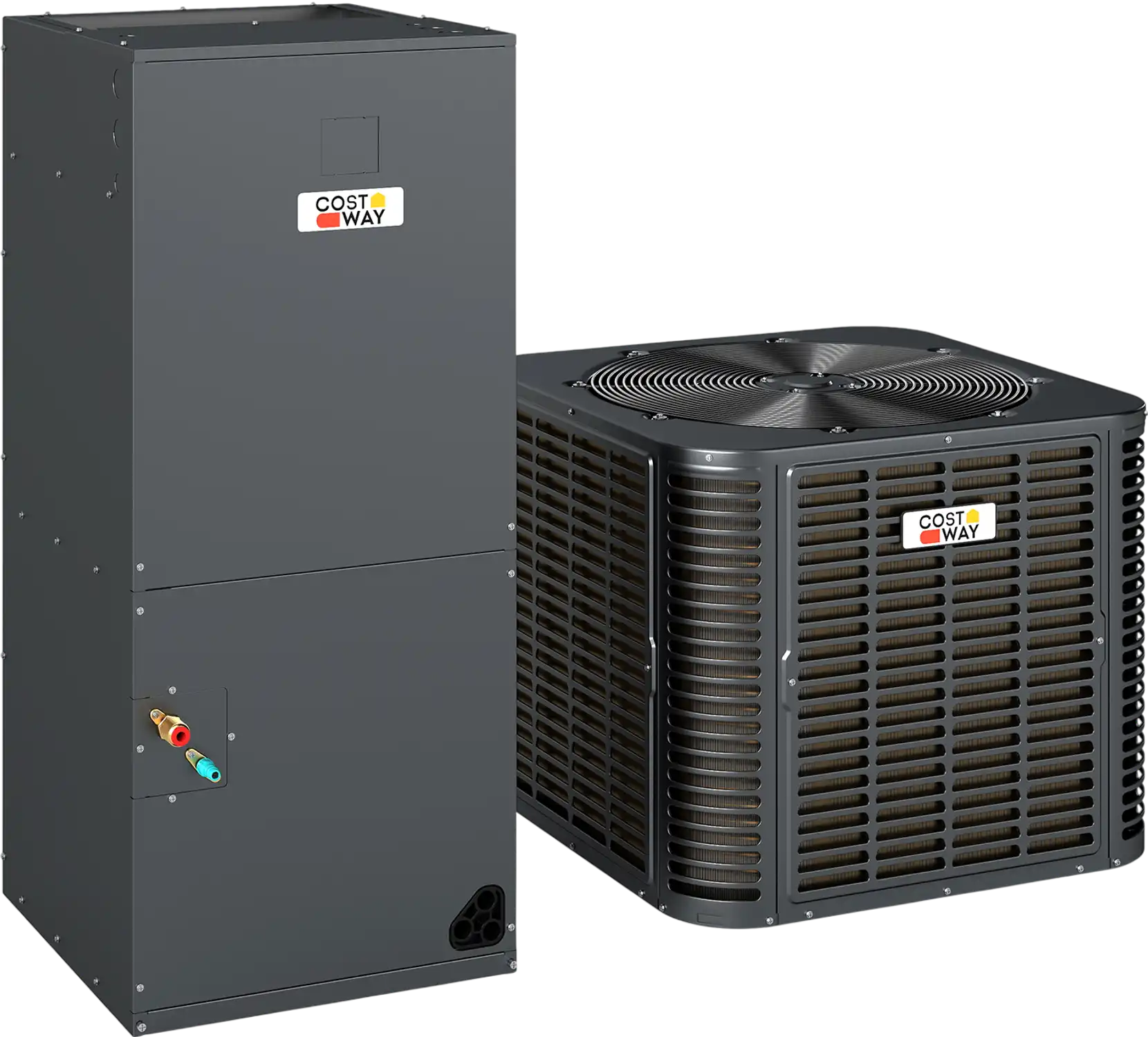 Costway 2-3 Ton 18.6-20 SEER2 Ultra-Low Temp Heat Pump System -4°F 36736800 New