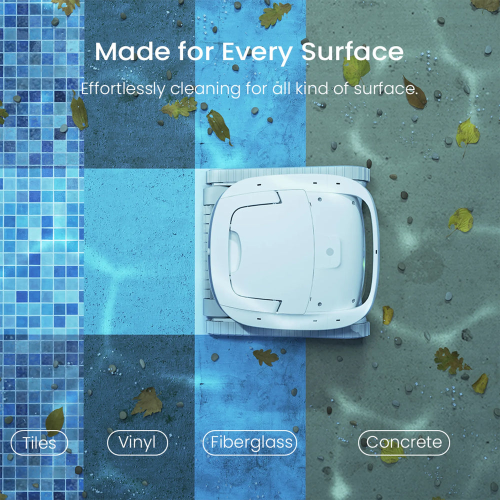 Chasing Poolmate Hydro 3S Robotic Pool Cleaner Cordless 1,614 sq. ft. 5070 GPH HydroCurve S Path New