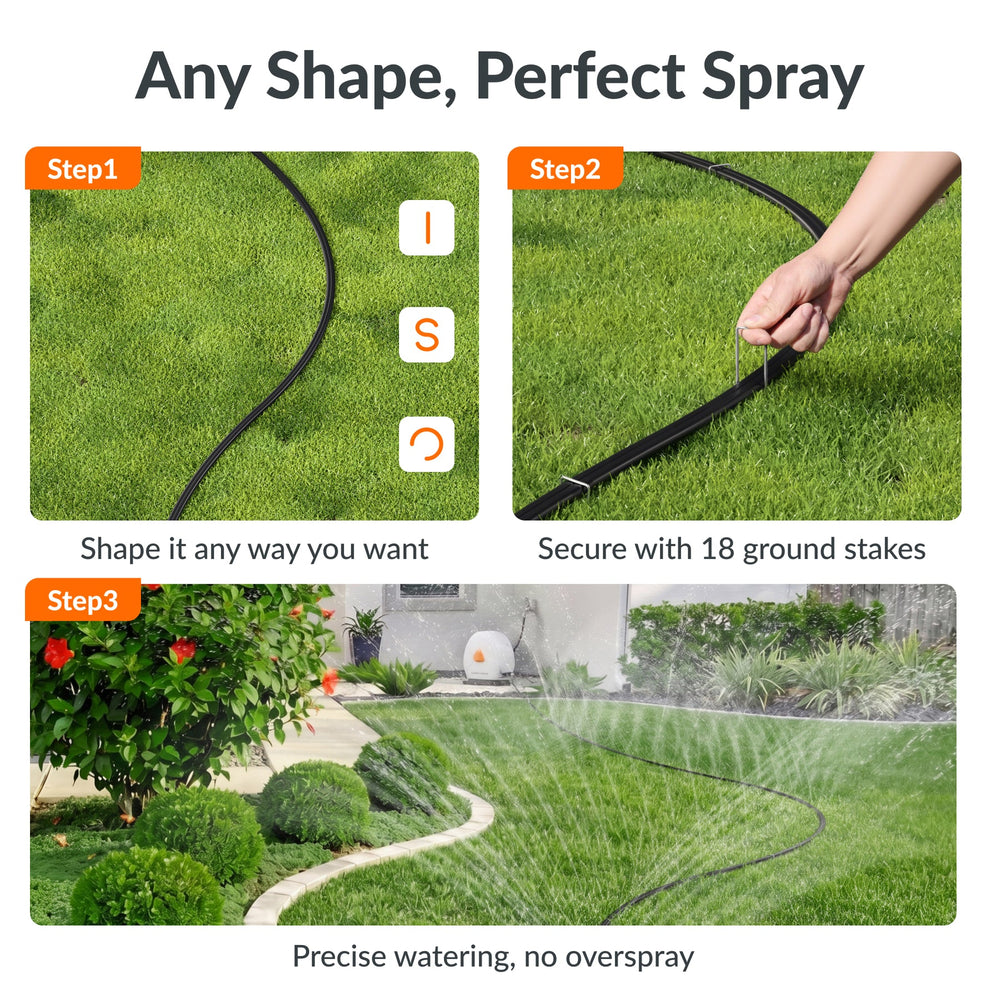Giraffe Tools Ground-Mounted Retractable Irrigation Hose Reel 5/8 in 79ft Light Grey New