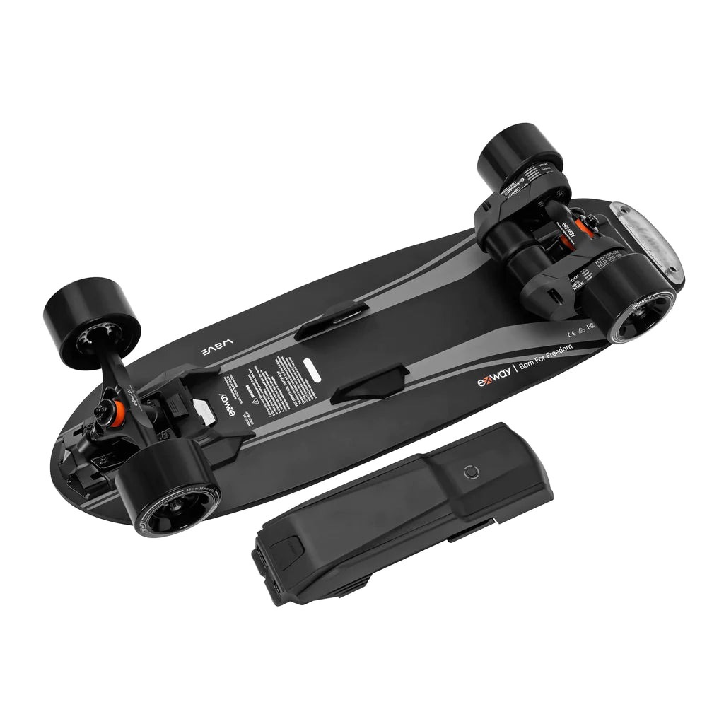 Exway Wave Electric Skateboard with Remote 99Wh Belt Drive Battery New