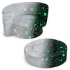 Convertible gray toddler chair with glow-in-the-dark star patterns, soft flannel cover, perfect for kids' rooms.