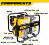 Aceup Energy 2 In. Portable Irrigation Pump | Semi Water Pump-158 GPM 7HP 208cc Portable Irrigation Pump with Hose - AceupEnergy