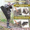 Portable 2-3 person hunting blind tent with camouflage design, easy setup, and carrying bag for outdoor use.