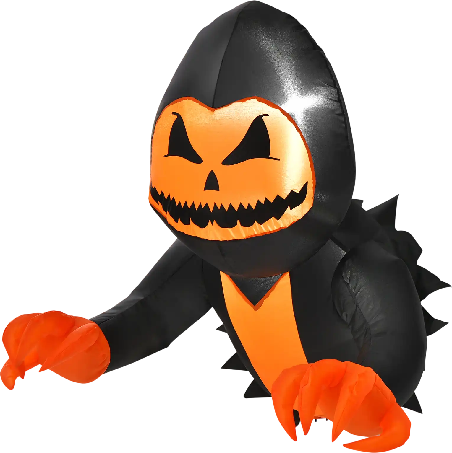 Costway 3.3' Halloween Inflatable Pumpkin Head Ghost Window Decor 32468175 New