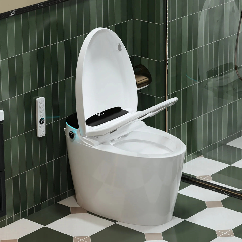 Yulika 951E Smart Toilet with Tank Elongated 1.28 GPF Bidet Heated Seat Auto Flush New
