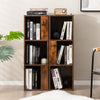 3-Tier 6 Cube Freestanding Bookcase with Anti-toppling Device-Rustic Brown - Gallery View 1 of 11