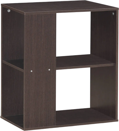 Costway 3-Tier End Table Open Storage Foot Pads 60351284 New