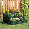 Heavy-Duty Metal Outdoor 3-Tier Raised Garden Bed Planter Box-Green - Gallery View 1 of 10