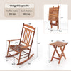 Dimensions of the natural poplar wood rocking chair, highlighting its sturdy structure and comfortable design for.