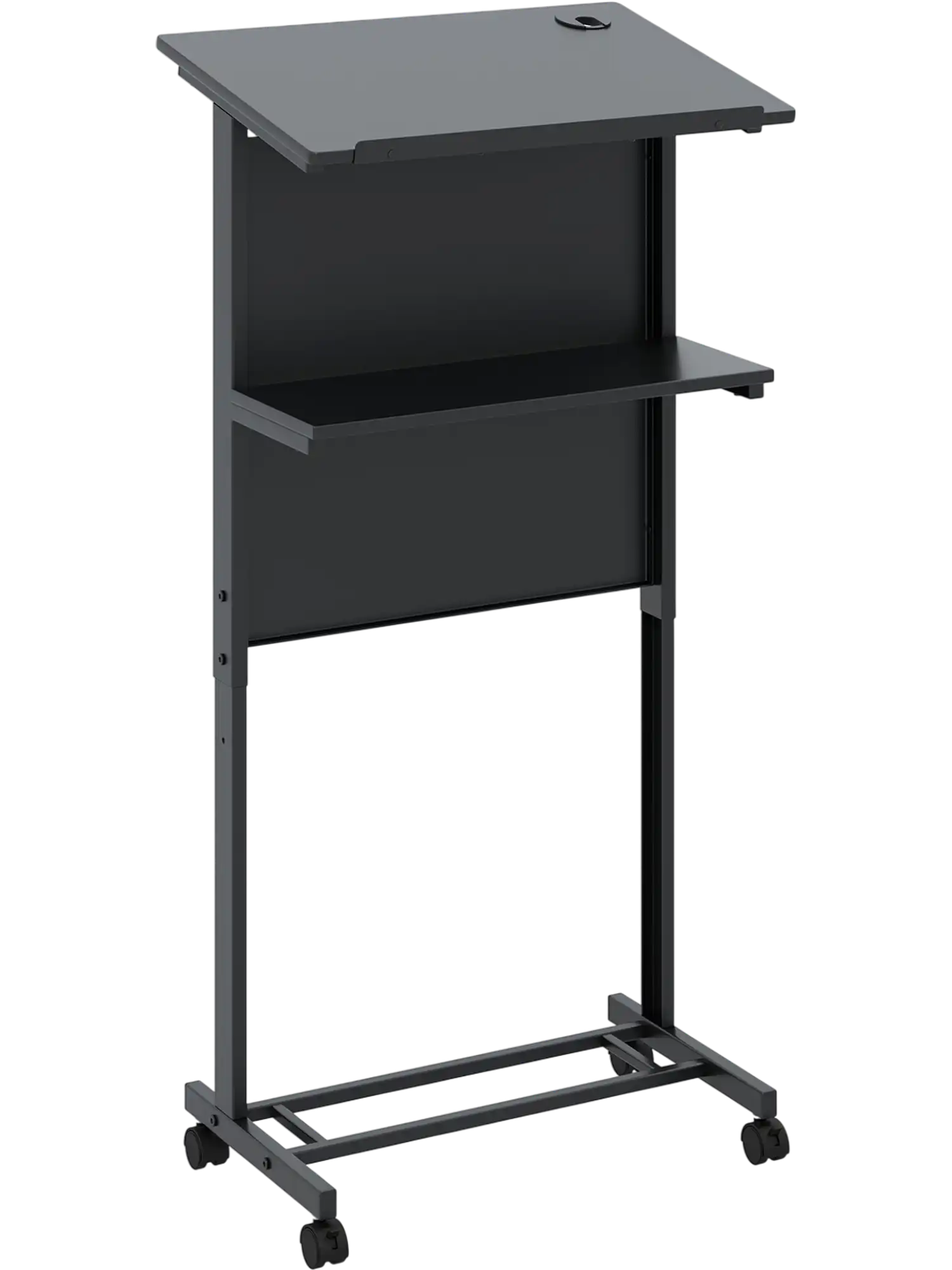 Costway Height Adjustable Lectern Laptop Table Tilted Top 74215386 New