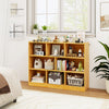 3-Tier Open Bookcase 8-Cube Floor Standing Storage Shelves Display Cabinet-Yellow - Gallery View 1 of 7