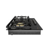 FOTILE 30-inch Tri-Ring tempered glass gas cooktop GLG30401, view 2