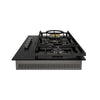 FOTILE 30-inch Tri-Ring tempered glass gas cooktop GLG30401, view 3