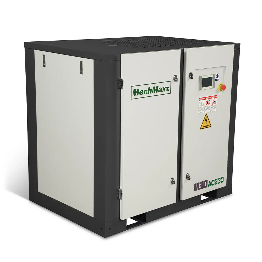 30HP Rotary Screw Air Compressor - 106 CFM,  116 PSI,  230V 3-Phase | Industrial-Grade