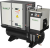 20HP Combined Rotary Screw Air Compressor with Dryer & 105-Gal ASME Tank | 78 CFM,  116 PSI,  230V 3-Phase - Industrial Grade