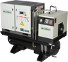 10HP Combined Rotary Screw Air Compressor with Dryer & 66-Gal ASME Tank | 32 CFM,  116 PSI,  460V 3-Phase - Industrial Grade