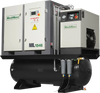 15HP Combined Rotary Screw Air Compressor with Dryer & 105-Gal ASME Tank | 45 CFM,  116 PSI,  460V 3-Phase - Industrial Grade