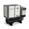 15HP Combined Rotary Screw Air Compressor with Dryer & 105-Gal ASME Tank | 45 CFM,  116 PSI,  460V 3-Phase - Industrial Grade