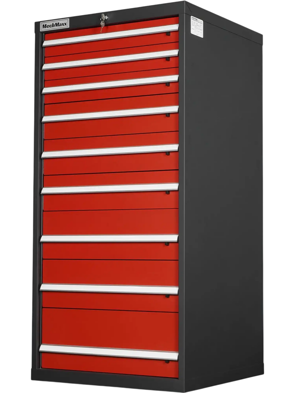 Heavy Duty Modular Drawer Cabinet - 9 Drawer,  59" H x 28.5" W x 28.5" D Tool Storage Organizer,  Steel Construction