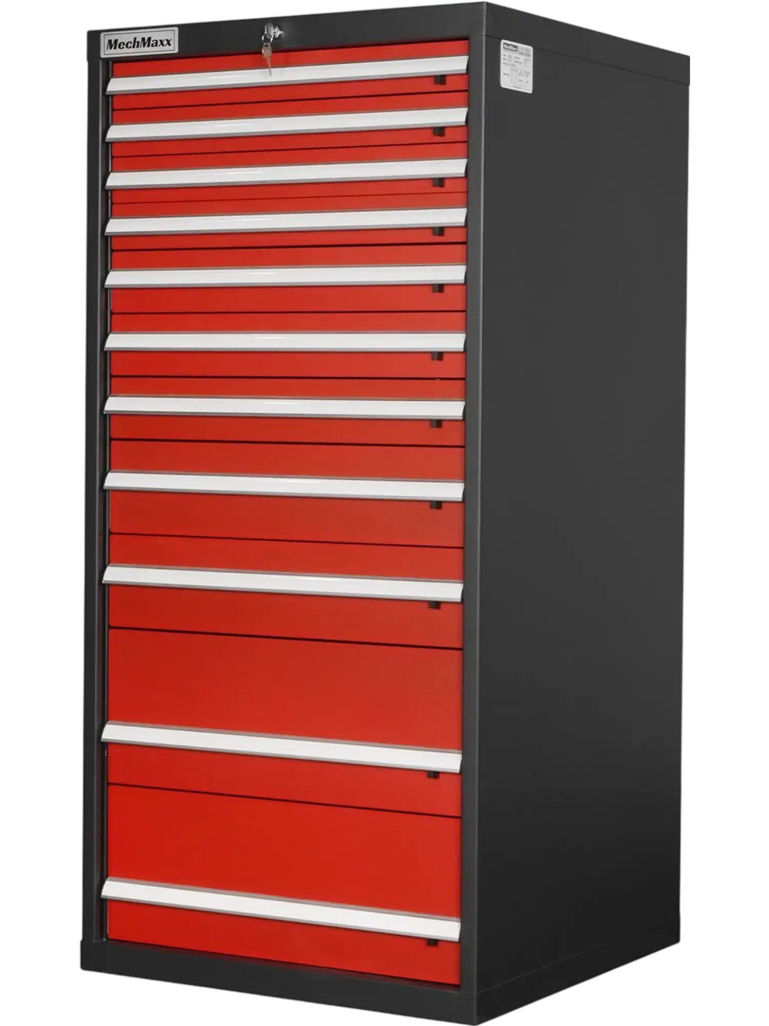 MechMaxx MD59A11 Tool Box Heavy Duty Modular 11 Drawer Cabinet Tool Storage Organizer Steel Construction 59