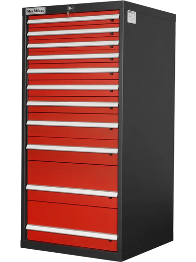 MechMaxx MD59A11 Tool Box Heavy Duty Modular 11 Drawer Cabinet Tool Storage Organizer Steel Construction 59