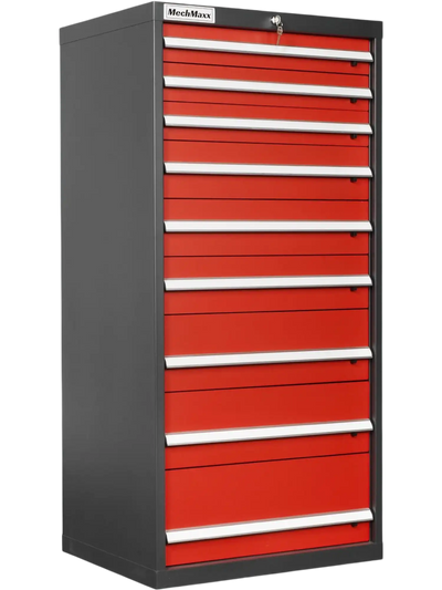 MechMaxx MD59B9 Tool Box Heavy Duty Modular 9 Drawer Steel Tool Storage Organizer Cabinet 59