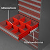 Heavy Duty Modular Drawer Cabinet - 11 Drawer,  59" H x 28.5" W x 28.5" D Tool Storage Organizer,  Steel Construction