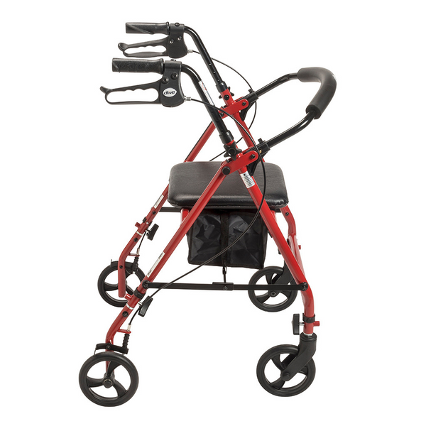 Drive Medical R800KD-RD Steel Rollator Walker 6