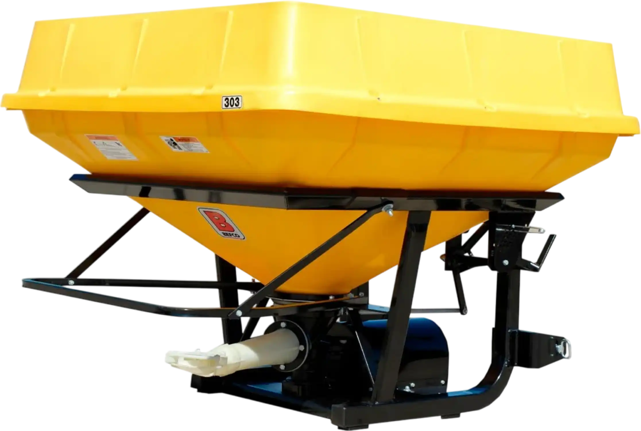 Befco 303-800 Turbo-Hop Pendulum Spreader 1,939 Lb. Capacity for Tractors 20-60 HP 540 RPM Cat. 1 and 2 New
