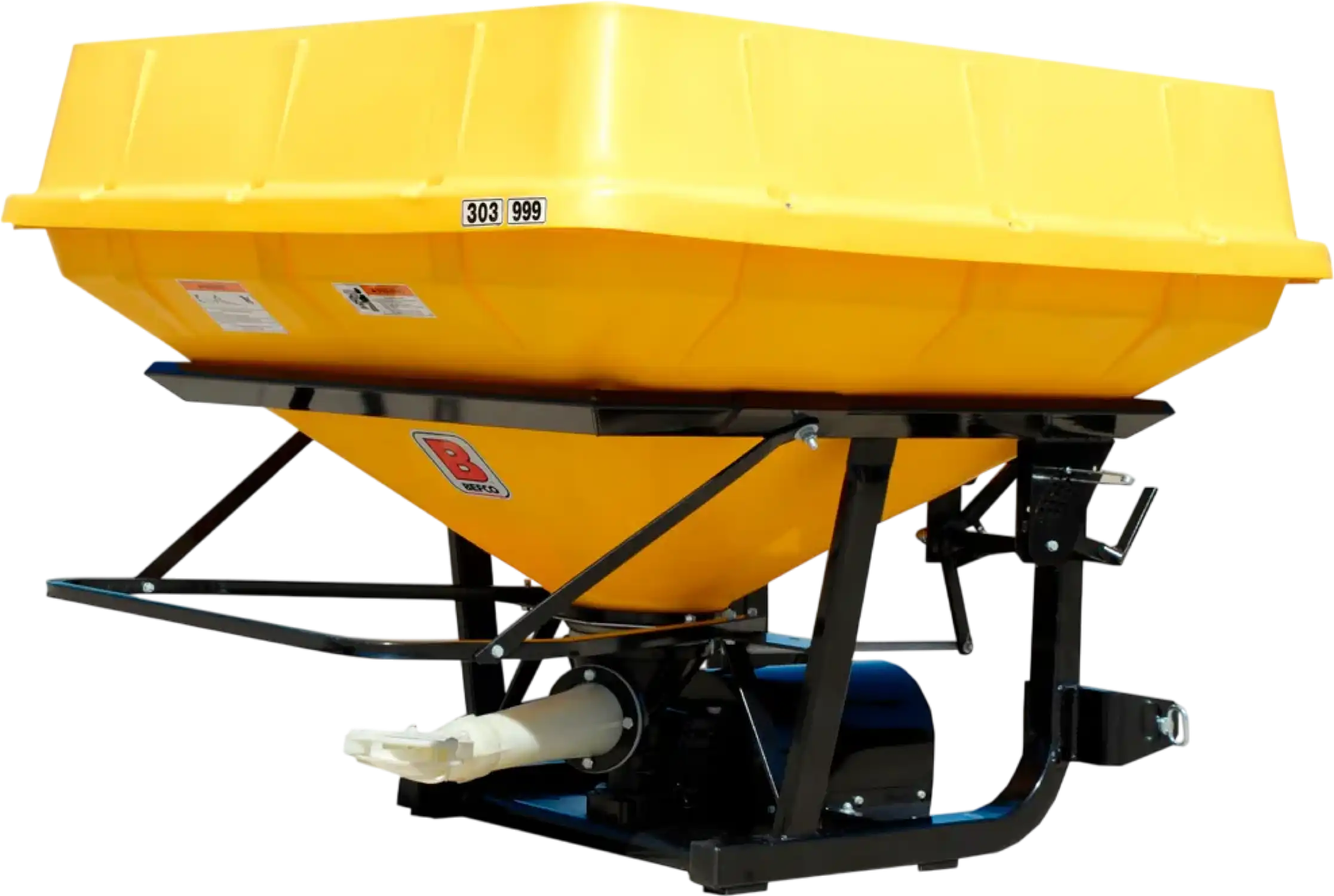 Befco 303-999 Turbo-Hop Pendulum Spreader 2,310 Lb. Capacity for Tractors 20-60 HP 540 RPM Cat. 1 and 2 New