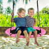 40 Inch Flying Saucer Tree Swing Indoor Outdoor Play Set-Pink - Gallery View 1 of 11