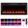 30/36/40/50/60/72 Inch Smart WiFi Electric Fireplace with Recessed and Wall Mounted-40" - Gallery View 1 of 2