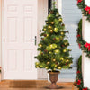 LED Christmas Tree with Red Berries Pine Cones-4 Feet - Gallery View 1 of 10
