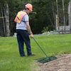 30 x 10 Inch Lawn Leveling Rake with Ergonomic Handle-Green - Gallery View 1 of 9