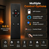 Remote control for the 30 Inch Smart WiFi Electric Fireplace, featuring multiple control options and a 9.8 ft effective distance.