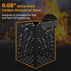 30-inch burn barrel made of 0.08" ultra-thick carbon steel with venting patterns for efficient yard waste disposal.