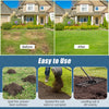 Heavy duty lawn level tool with 30 x 10 inch rake plate and 69 inch handle for efficient soil leveling in gardens.