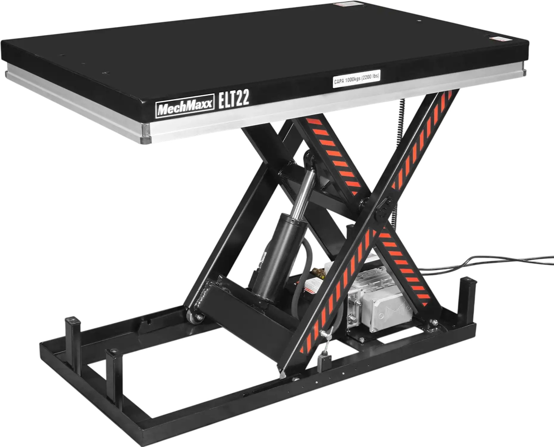 MechMaxx ELT22 Lift Table 2200 lbs Capacity Stationary Electric Hydraulic 51.2 x 32.3