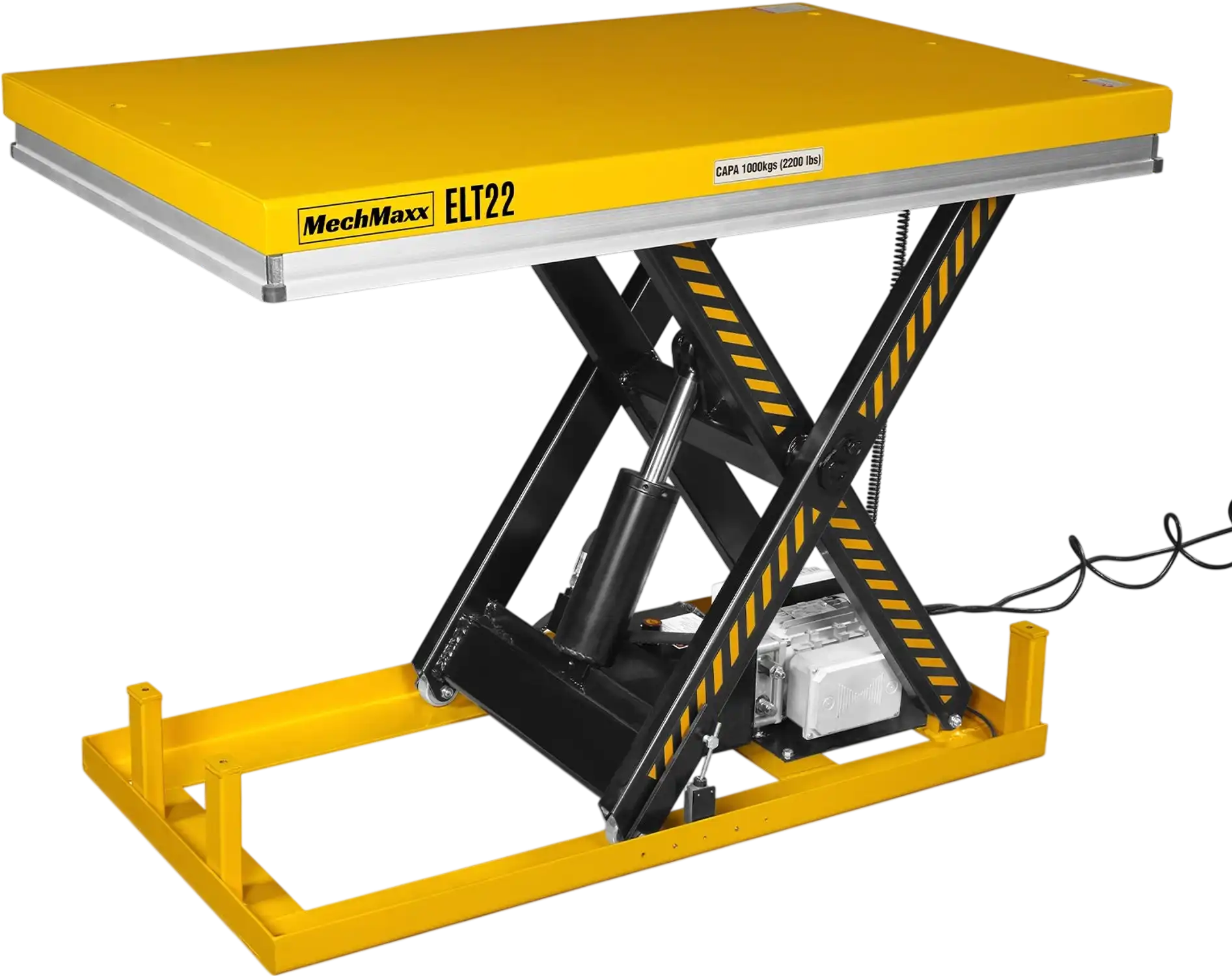 MechMaxx ELT22 Lift Table 2200 lbs Capacity Stationary Electric Hydraulic 51.2