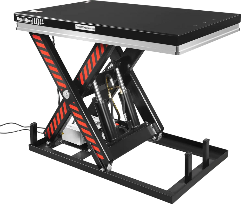 4400lbs Capacity Stationary Powered Hydraulic Lift Table,  51.2" x 33.5" Platform,  41.3" Lift Height,  UL Certified Motor,  ELT44